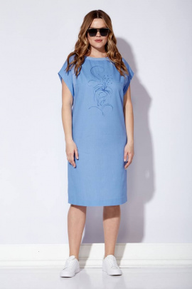 Платье Viola Style 01040 голубой