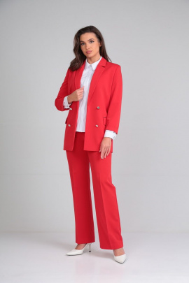Женский костюм Lady Line 508 красный