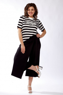 Женский костюм Michel chic 1336 белый-черный