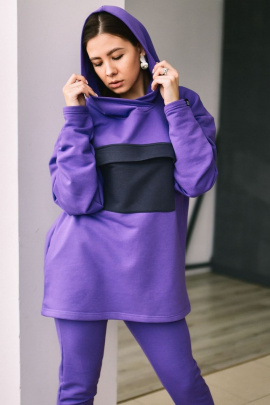 Худи Rawwwr clothing 040 фиолетовый