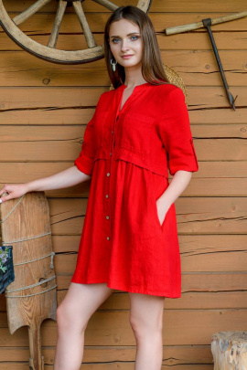Платье Ружана 396-2 красный