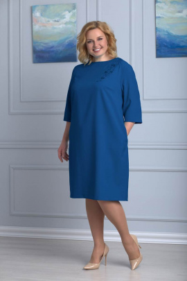 Платье Anelli 334 синий