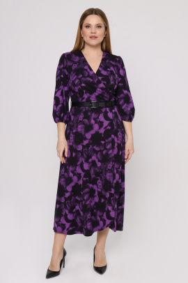 Платье Панда 104980w черно-фиолетовый