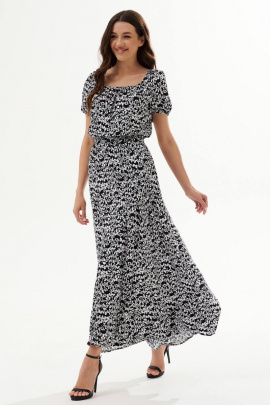 Платье LaKona 11522 черно-белый
