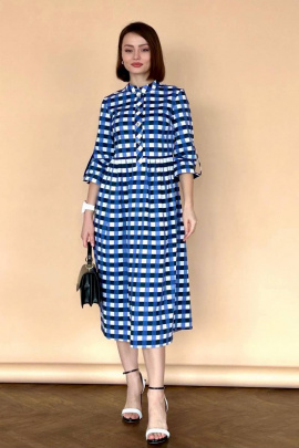 Платье ARTiMODA 323-04 бело-голубой