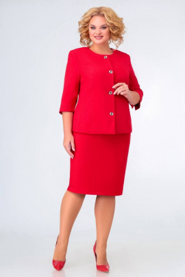 Женский костюм Swallow 653.1 карминово-красный