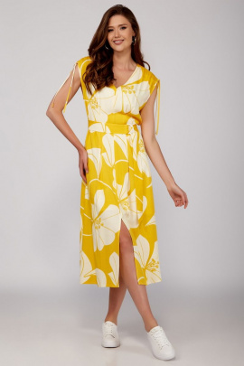 Платье Olegran 4046 желтый