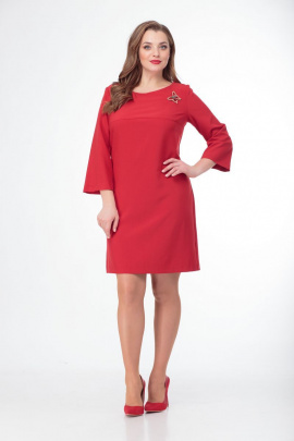 Платье Anelli 376 красный
