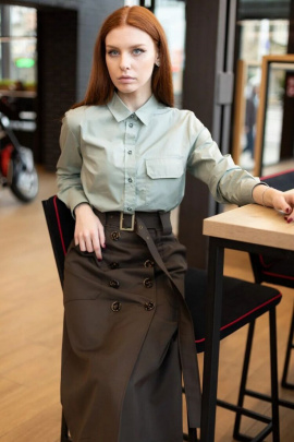 Юбка Individual design 19132 шоколадный