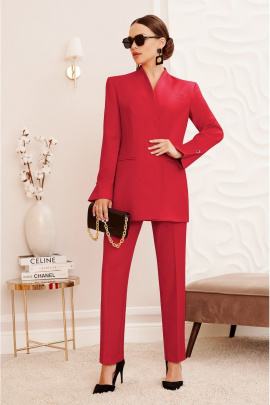Женский костюм Lissana 4781 вишнево-красный