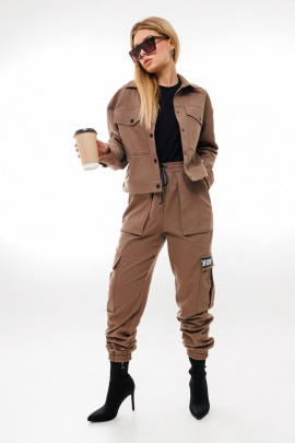 Женский костюм Amberа Style 2045 кофе