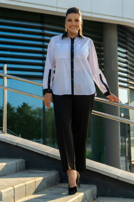 Блуза Andina 117 черный/белый