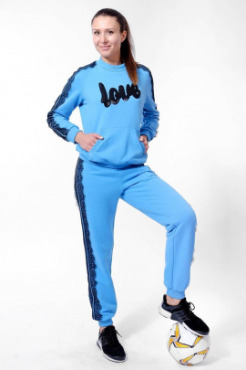 Спортивный костюм Nat Max ШКМ-0113-32 голубой