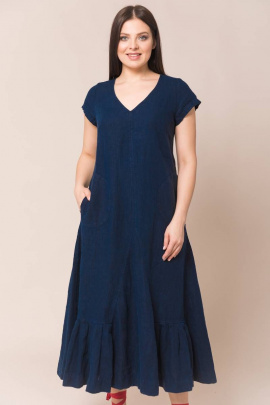 Платье Ружана 318-2 т.синий