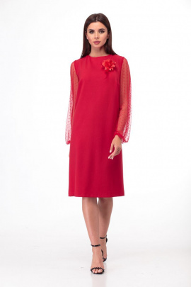Платье Anelli 450 красный