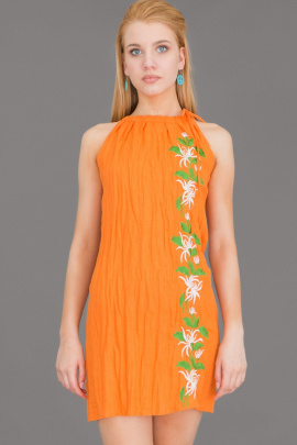 Платье Ружана 174-4 оранжевый