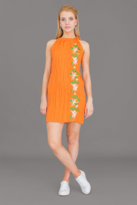 Платье Ружана 175-4 оранжевый