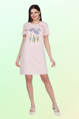 Платье Vitol Fashion В-1023 розовый