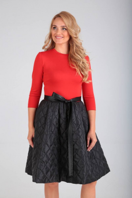 Платье SVT-fashion 520 черный/красный