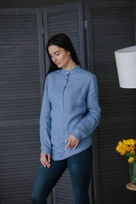 Блуза Bright Style 471 голубой