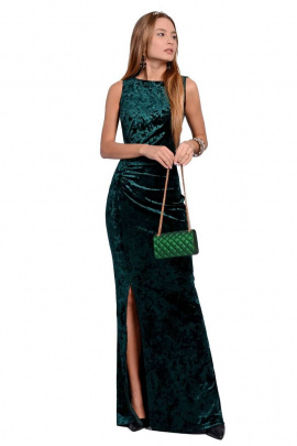 Платье PATRICIA by La Cafe NY1368-2 темно-зеленый,изумрудно-зеленый