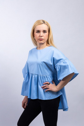 Блуза Пинск-Стиль 3881 голубой