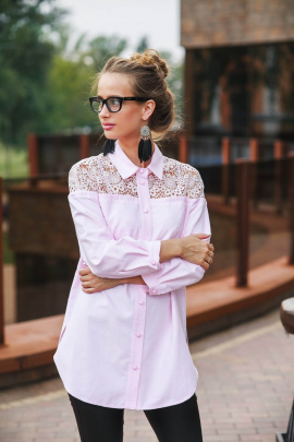 Блуза Edibor 1088 нежно-розовый