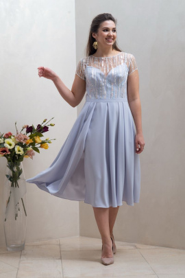 Платье Condra 4297 серо-голубой
