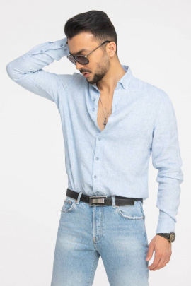 Рубашка Cool Flax КФР002 голубой