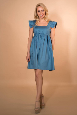 Платье Avila 0854 темно-голубой