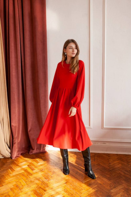 Платье KRASA 256-21 красный