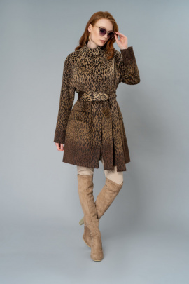 Пальто Elema 1-10448-1-164 коричневый