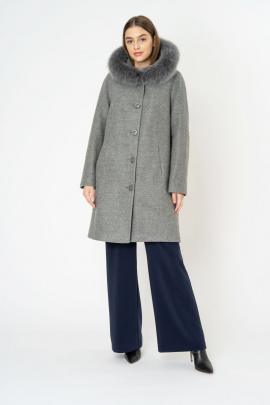 Пальто Elema 7-8020-3-170 серый