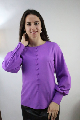 Блуза Стильная леди М-619 фиолетовый