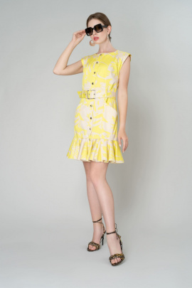 Платье Elema 5К-9695-1-164 принт_желтый