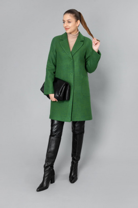 Пальто Elema 6-10446-1-170 зеленый