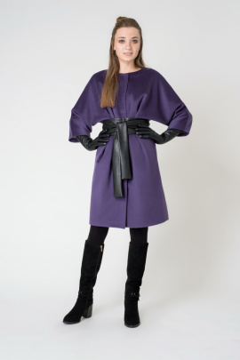 Пальто Elema 1-8977-1-170 фиолетовый