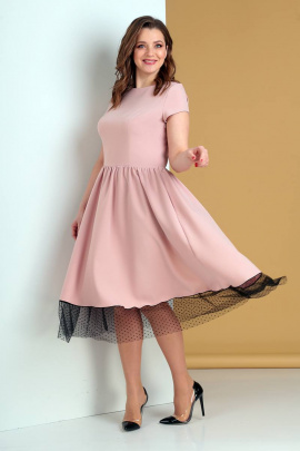 Платье Liona Style 688 пудра