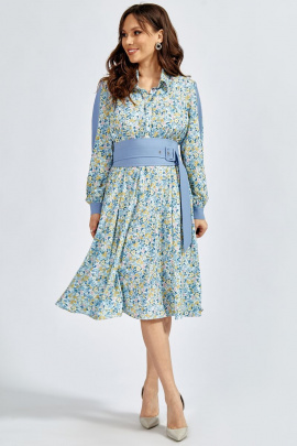 Платье Teffi Style L-1638 цветочная_баллада