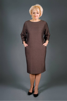 Платье Manklover 653 коричневый.