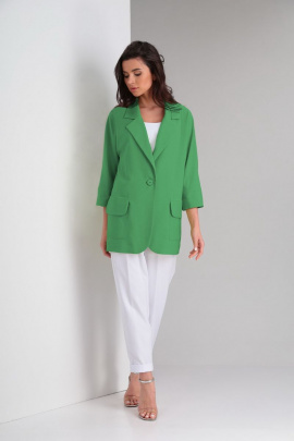 Женский костюм LadisLine 1451 зеленый+белый