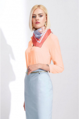 Блуза Nelva 22108 персиковый