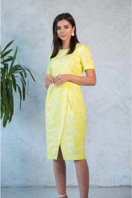 Платье Nelva 51171 лимонный
