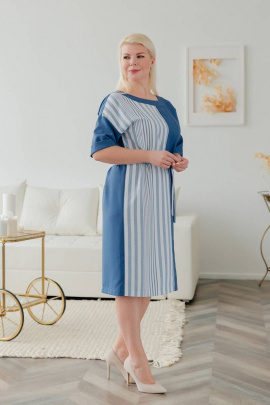 Платье ASV 2520 сине-белый