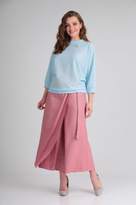 Комплект Michel chic 1294 коралловый-голубой