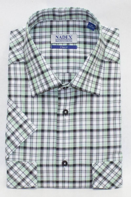 Рубашка Nadex 01-048323/404_170 салатово-черный