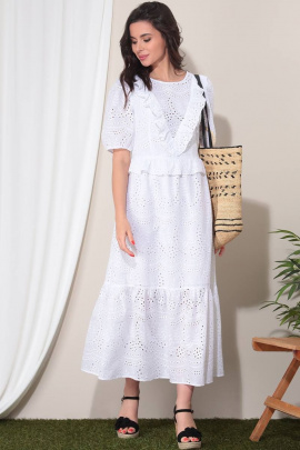 Платье LeNata 11283-1 белый