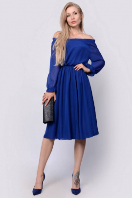 Платье PATRICIA by La Cafe F14639 синий
