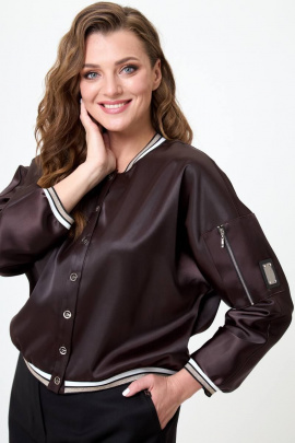 Рубашка Teffi Style L-1475 коричневый