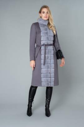 Пальто Elema 6-9060-1-170 серый